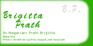 brigitta prath business card